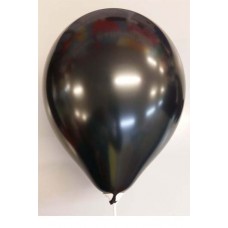 12'' Local Round Atex Metallic Black Balloon